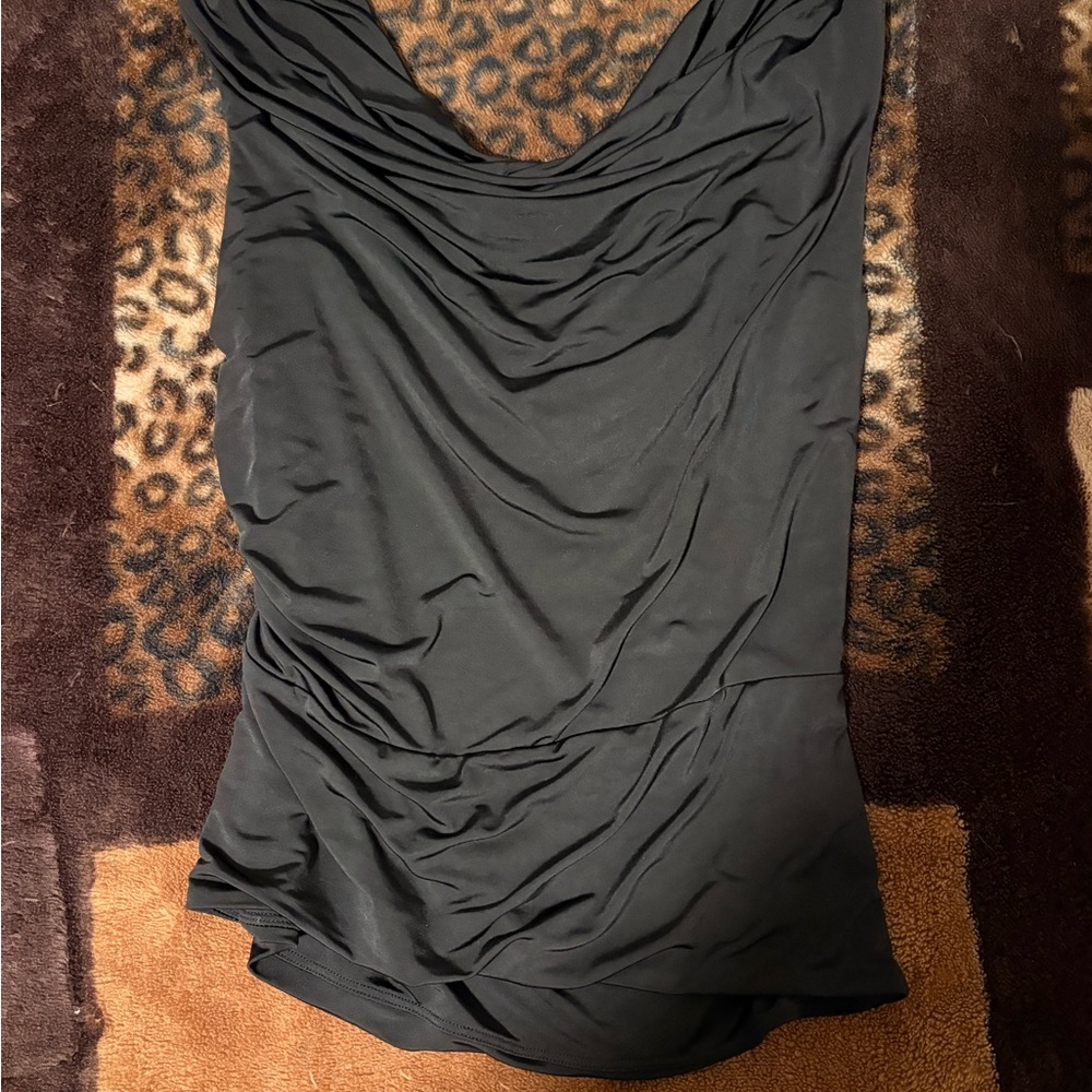 Elegant Black Draped Top